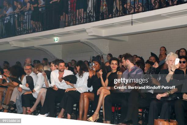 Co-Owner of Gaultier, Marc Puig, Emmanuelle Alt, Naomi Campbell, Farida Khelfa, Derec Blasberg, Nile Rodgers and Tonie Marshall attend the Jean-Paul...