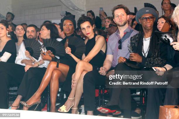 Naomi Campbell, Farida Khelfa, Derec Blasberg and Nile Rodgers attend the Jean-Paul Gaultier Haute Couture Fall Winter 2018/2019 show as part of...