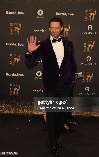 Australian actor Hugh Jackman arriving to the awards ceremony of the 69th edition of the Bambi media prize in Berlin, Germany, 16 November 2017....