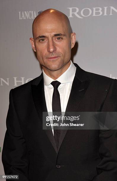 Actor Mark Strong arrives at the 'Robin Hood' After Party at the Hotel Majestic during the 63rd Annual Cannes International Film Festival on May 12,...