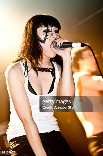 Nic Endo of Atari Teenage Riot performs at Electric Ballroom on May 12, 2010 in London, England.