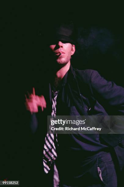 Tom Waits performs live at The Winterland Ballroom in 1977 in San Francisco, California.