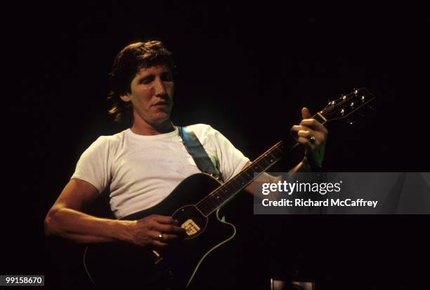 Roger Waters performs live at The Cow Palace circa 1983 in San Francisco, California.