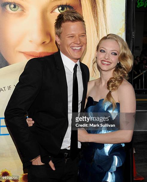 Actors Chris Egan and Amanda Seyfried arrive for the Los Angeles premiere of "Letters To Juliet" at Grauman's Chinese Theatre on May 11, 2010 in...