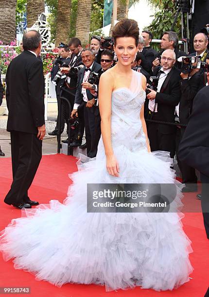 Juror Kate Beckinsale attends the Opening Night Premiere of 'Robin Hood' at the Palais des Festivals during the 63rd Annual International Cannes Film...
