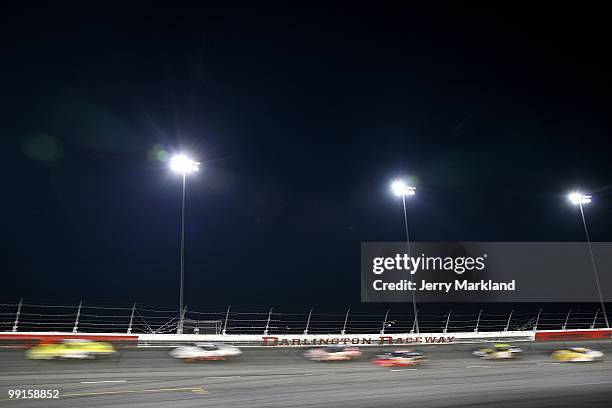 General view of race action during the NASCAR Nationwide series Royal Purple 200 presented by O'Reilly Auto Parts at Darlington Raceway on May 7,...