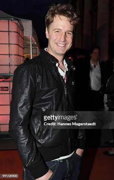 Actor Florian Simbeck attends the P1 grand opening of the Terrasse on May 12, 2010 in Munich, Germany.