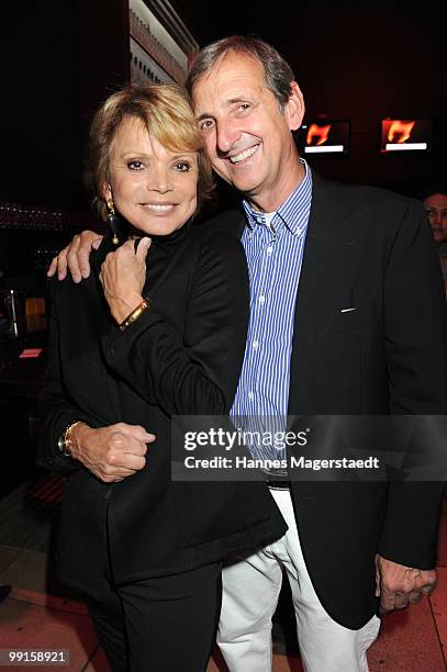 Actress Uschi Glas and her husband Dieter Hermann attend the P1 grand opening of the Terrasse on May 12, 2010 in Munich, Germany.