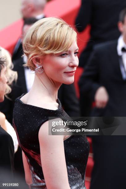 Actress Cate Blanchett attends the Opening Night Premiere of 'Robin Hood' at the Palais des Festivals during the 63rd Annual International Cannes...