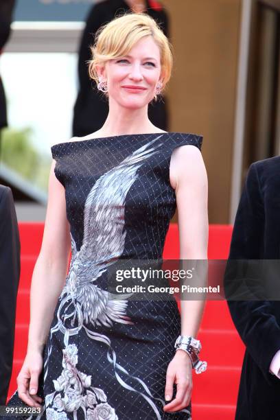 Actress Cate Blanchett attends the Opening Night Premiere of 'Robin Hood' at the Palais des Festivals during the 63rd Annual International Cannes...