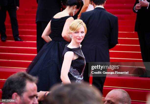 Actress Cate Blanchett attends the Opening Night Premiere of 'Robin Hood' at the Palais des Festivals during the 63rd Annual International Cannes...