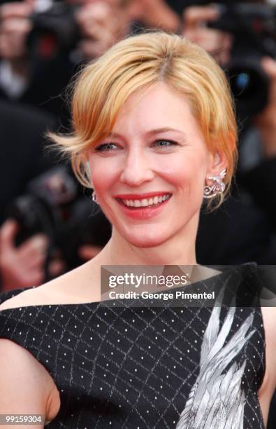 Actress Cate Blanchett attends the Opening Night Premiere of 'Robin Hood' at the Palais des Festivals during the 63rd Annual International Cannes...