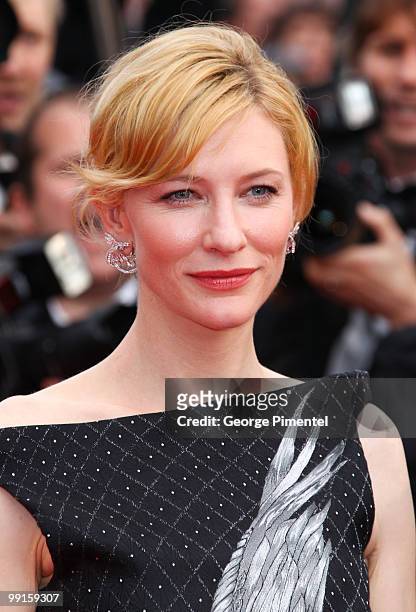 Actress Cate Blanchett attends the Opening Night Premiere of 'Robin Hood' at the Palais des Festivals during the 63rd Annual International Cannes...