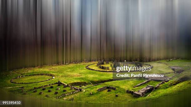 sarmizegetusa regia - sarmizegetusa regia stock pictures, royalty-free photos & images