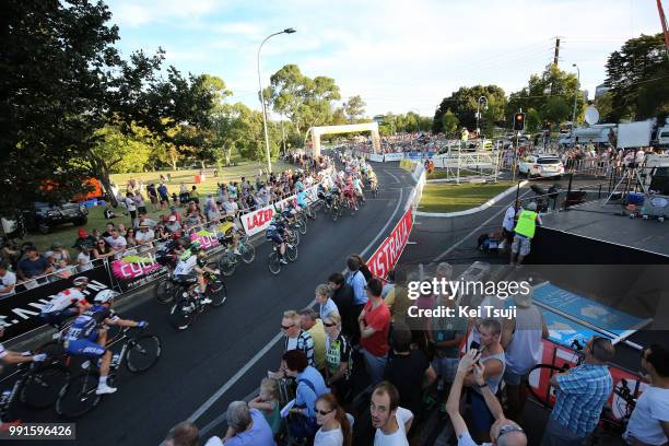 18Th Santos Tour Down Under - People'S Choice Classic 2016Illustration Illustratie, Peleton Peloton, Adelaide City Ville Stad, Fans Supporters,...