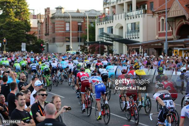 18Th Santos Tour Down Under - People'S Choice Classic 2016Illustration Illustratie, Peleton Peloton, Adelaide City Ville Stad, Fans Supporters,...