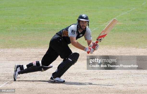 Daniel Vettori batting for New Zealand during the ICC World Twenty20 Super Eight match between New Zealand and Pakistan at the Kensington Oval on May...