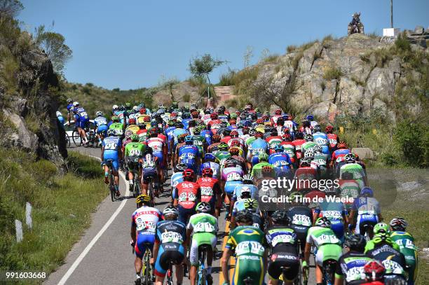 10Th Tour De San Luis 2016, Stage 3 Illustration Illustratie, Peleton Peloton, Alto De La Florida Mountains Montagnes Bergen, Landscape Paysage...