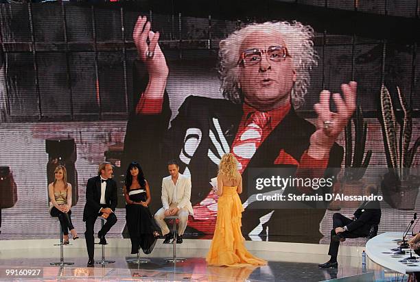 Atmosphere during 'L'Isola Dei Famosi' Italian Tv Show held at Rai Studios on May 12, 2010 in Milan, Italy.