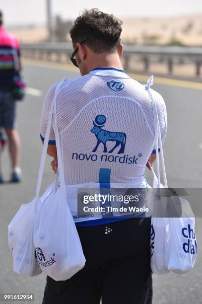 3Th Dubai Tour 2016, Stage 2 Illustration Illustratie, Team Novo Nordisk / Ravitaillement Bevoorrading, Dubai - Palm Jumeirah Atlantis / Nakheel...