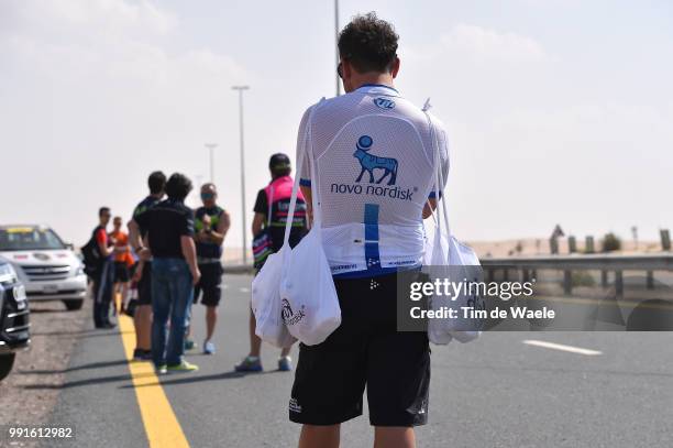 3Th Dubai Tour 2016, Stage 2 Illustration Illustratie, Team Novo Nordisk / Ravitaillement Bevoorrading, Dubai - Palm Jumeirah Atlantis / Nakheel...