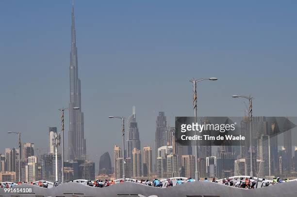 3Th Dubai Tour 2016, Stage 4 Illustration Illustratie, Peleton Peloton, Dubai City Ville Stad, Skyline, Landscape Paysage Landschap, Dubai - Dubai /...