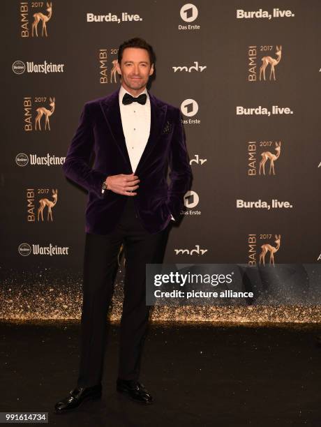 Australian actor Hugh Jackman arriving to the awards ceremony of the 69th edition of the Bambi media prize in Berlin, Germany, 16 November 2017....