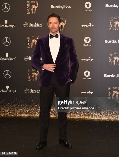 Australian actor Hugh Jackman arriving to the awards ceremony of the 69th edition of the Bambi media prize in Berlin, Germany, 16 November 2017....