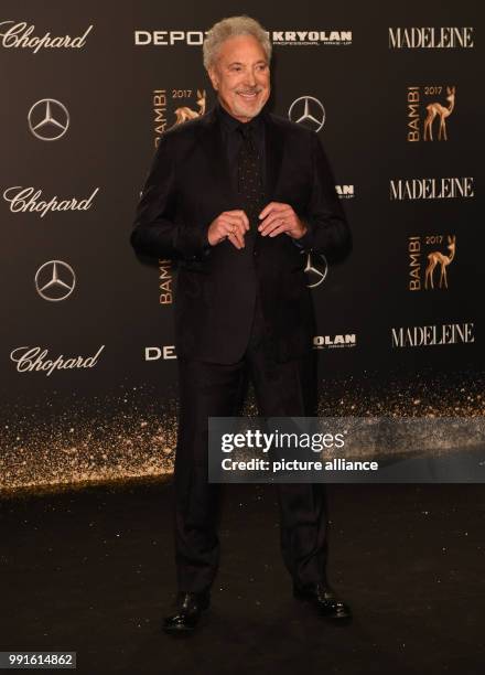 British singer Tom Jones arriving to the awards ceremony of the 69th edition of the Bambi media prize in Berlin, Germany, 16 November 2017. Photo:...