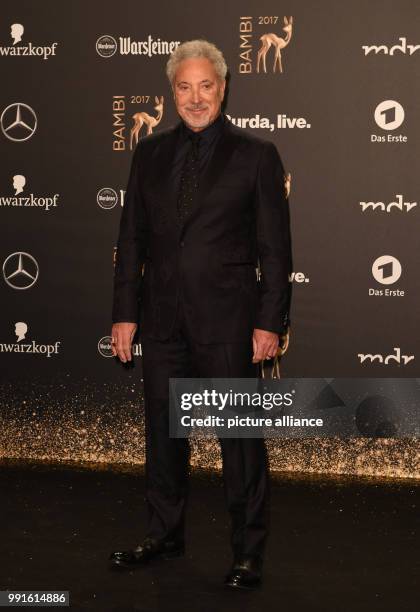 British singer Tom Jones arriving to the awards ceremony of the 69th edition of the Bambi media prize in Berlin, Germany, 16 November 2017. Photo:...