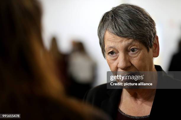 Federal Environment Minister Barbara Hendricks giving a statement regarding the results of the World Climate Conference in Bonn, Germany, 17 November...