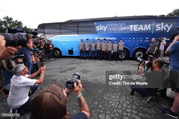 Christopher Froome of Great Britain / Egan Arley Bernal Gomez of Colombia Britain / Jonathan Castroviejo Nicolas of Spain Britain / Michal...