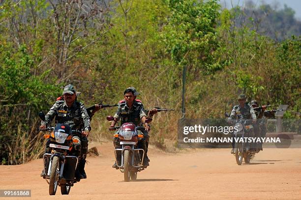 India-Maoist-unrest-military,FEATURE by Pratap Chakravarty Indian police commandos take part in an exercise at Combat Operating Base Arjun in Kanker...