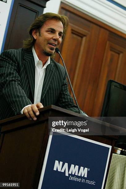 Jonathan Cain attends Don't Stop Believin In Music ED Say Jonathan Cain & Taylor Dayne at Capitol Hill on May 12, 2010 in Washington, DC.