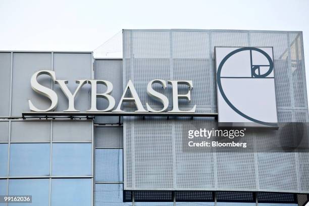 The headquarters of Sybase Inc. Stand in Dublin, California, U.S., on Wednesday, May 12, 2010. SAP AG, the world's biggest maker of...