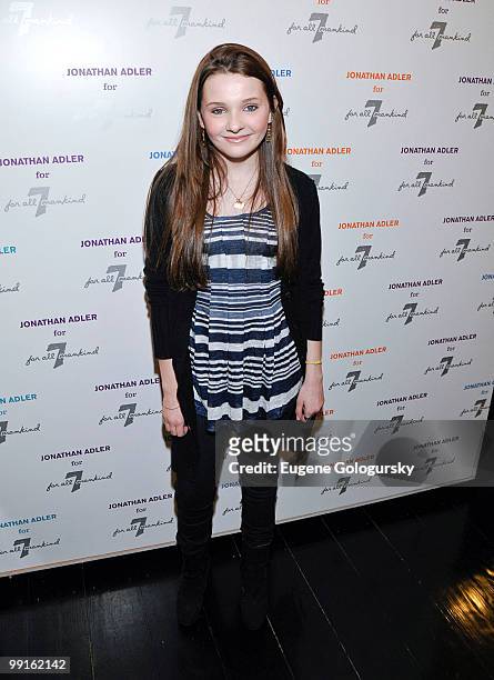 Abigail Breslin attends the Jonathan Adler for 7 For All Mankind launch party at 7 For All Mankind on May 12, 2010 in New York City.