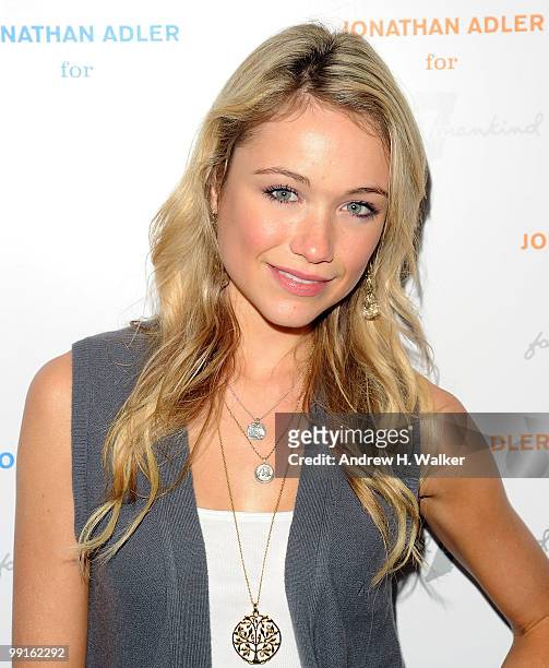 Actress Katrina Bowden attends the Jonathan Adler for 7 For All Mankind launch celebration at 7 For All Mankind on May 12, 2010 in New York City.