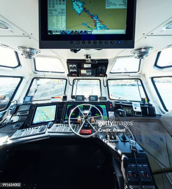 pilot boat - boat helm stock pictures, royalty-free photos & images