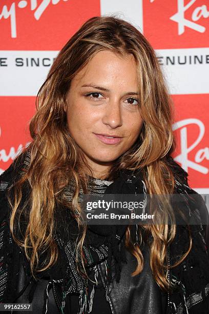 Designer Charlotte Ronson arrives at the Ray-Ban Aviator re-launch event at Music Hall of Williamsburg on May 12, 2010 in New York City.