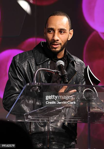 Swizz Beatz accepts the 2010 SESAC Inspiration Award at the 2010 SESAC New York Music Awards at the IAC Building on May 12, 2010 in New York City.
