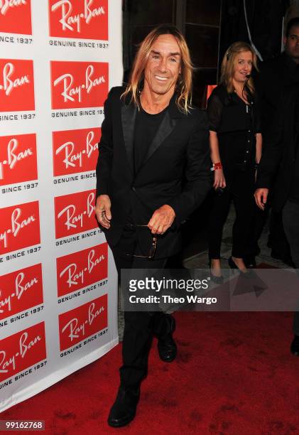 Musician Iggy Pop attends the Ray-Ban Aviator: The Essentials Event featuring Iggy Pop at Music Hall of Williamsburg on May 12, 2010 in New York City.