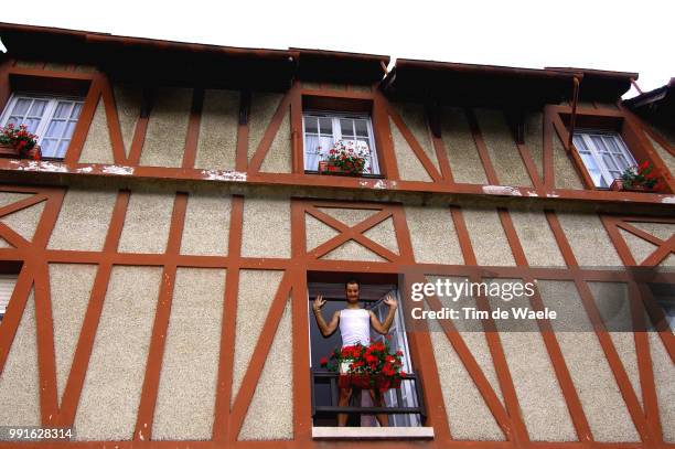 Tour De France 2004 Boonen Tom Celebration Joie Vreugdestage Etape Rit 6 : Bonneval - Angers Ronde Van Frankrijk