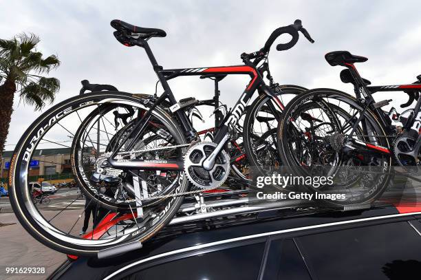 96Th Volta Catalunya 2016, Stage 6Illustration Illustratie, Start Departure Vertrek, Team Bmc Racing Team / Car Voiture Auto, Bmc Bike Velo Fiets,...