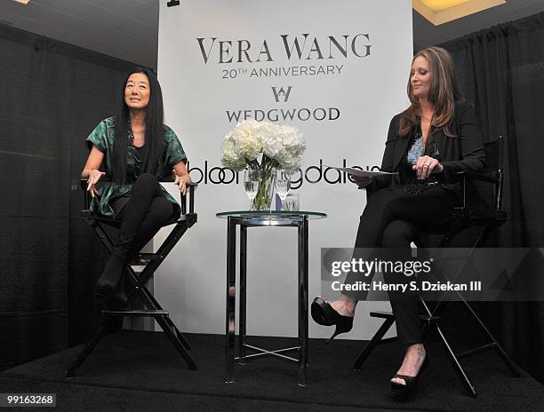Designer Vera Wang and director of fashion for Lincoln Center Stephanie Winston Wolkoff attend the Vera Wang 20 Years 11 Dresses celebration at the...