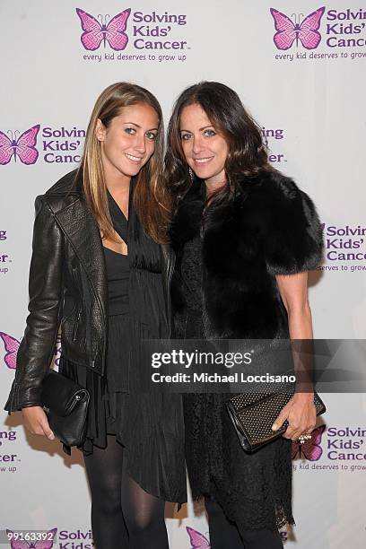 Jill Stuart and daughter Morgan Curtis attend the Solving Kids' Cancer Spring Benefit at the American Museum of Natural History on May 12, 2010 in...