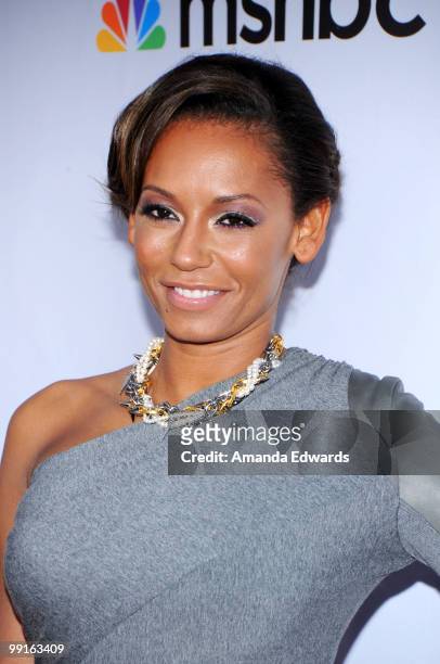 Singer Melanie Brown arrives at the Cable Show 2010 featuring an evening with NBC Universal at Universal Studios Hollywood on May 12, 2010 in...