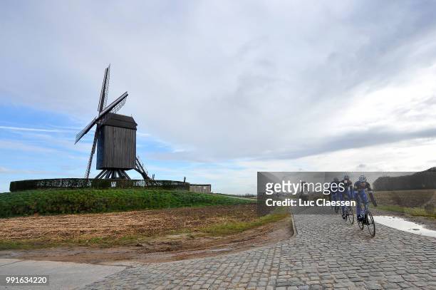 100Th Tour Of Flanders 2016/ Trainingillustration Illustratie, Landscape Paysage Landschap, Wind Mill Moulin Molen/ Boonen Tom / Maes Nikolas , Team...