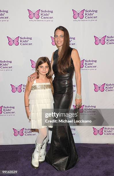 Designer Bonnie Young and daughter Celia Babini attend the Solving Kids' Cancer Spring Benefit at the American Museum of Natural History on May 12,...