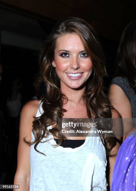 Personality Audrina Patridge arrives at NYLON'S May Young Hollywood Event at Roosevelt Hotel on May 12, 2010 in Hollywood, California.