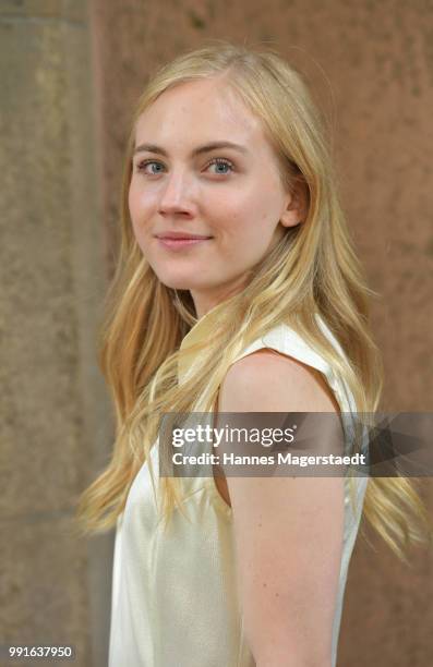 Elisa Schlott attends the premiere of the movie 'Safarie - Match me if you can' as part of the Munich Film Festival 2018 at Filmtheater Sendlinger...